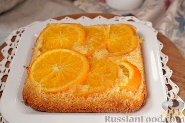 Апельсиновый пирог-перевертыш