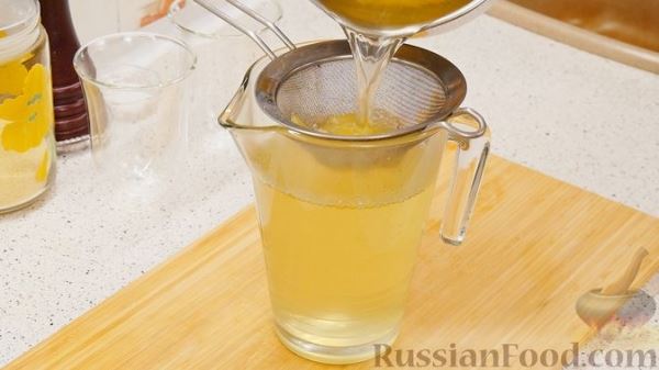 Лимонно-имбирный чай с мёдом